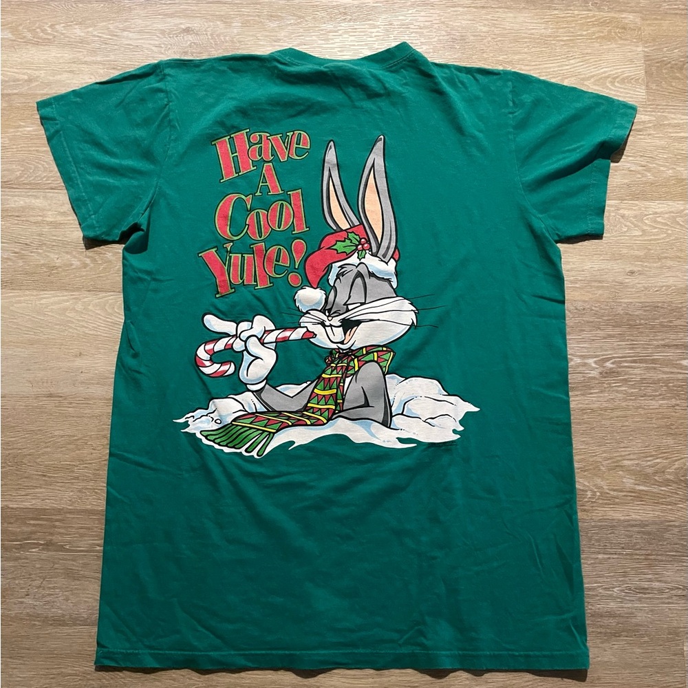 Bugs Bunny Christmas Vintage 1995 Warner Bros Sleep T-Shirt XL or Sleep tee